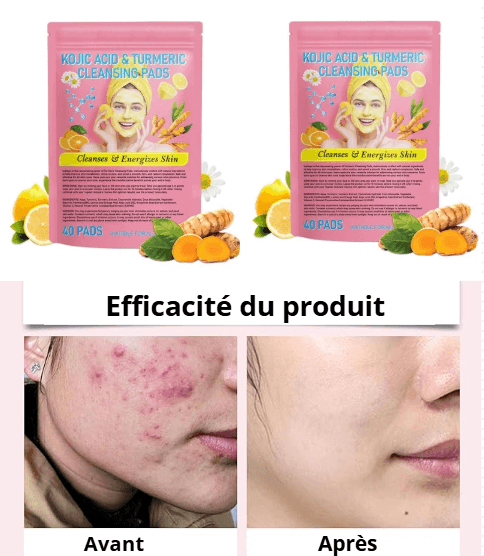 Tampons Exfoliants Curcuma & Acide Kojic