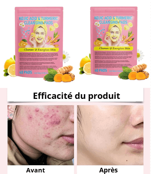 Tampons Exfoliants Curcuma & Acide Kojic