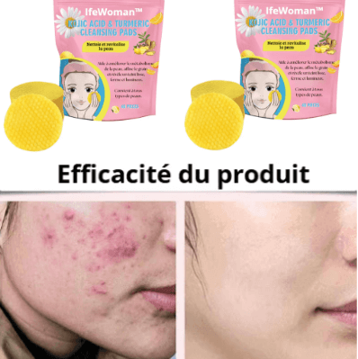 Tampons Exfoliants Curcuma & Acide Kojic